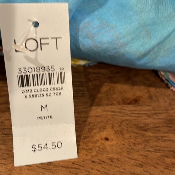 Loft Petite M flower blouse - Picture 5 of 6